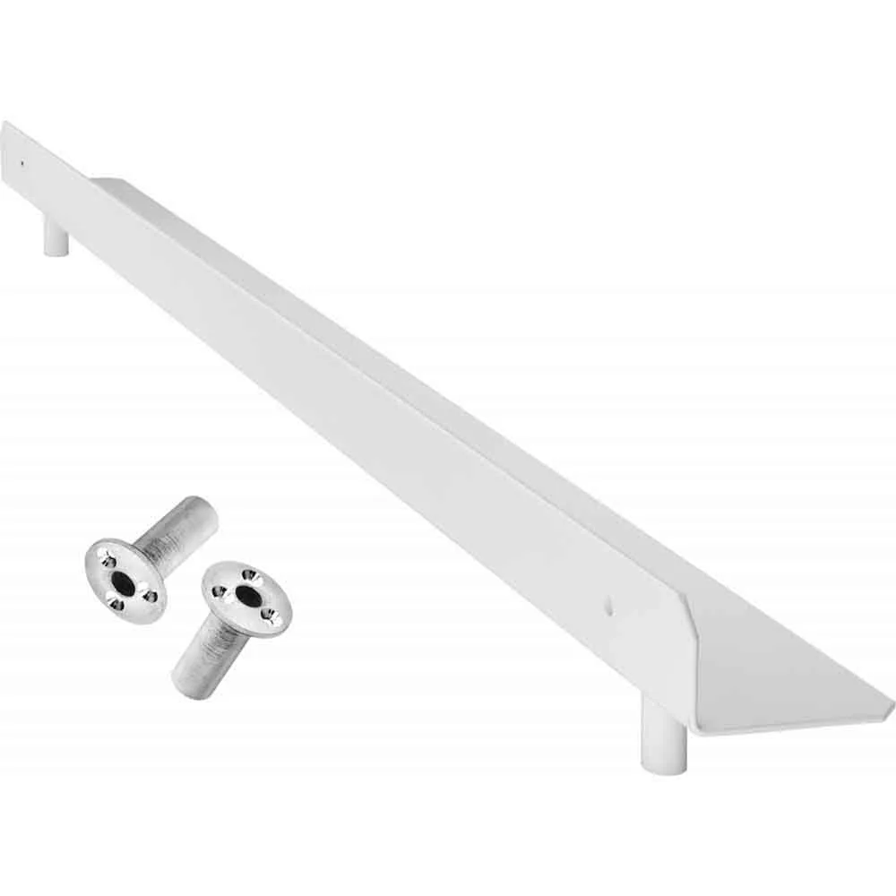 Mission Raised Steel Oche Con Herrajes Para Suelo Blanco