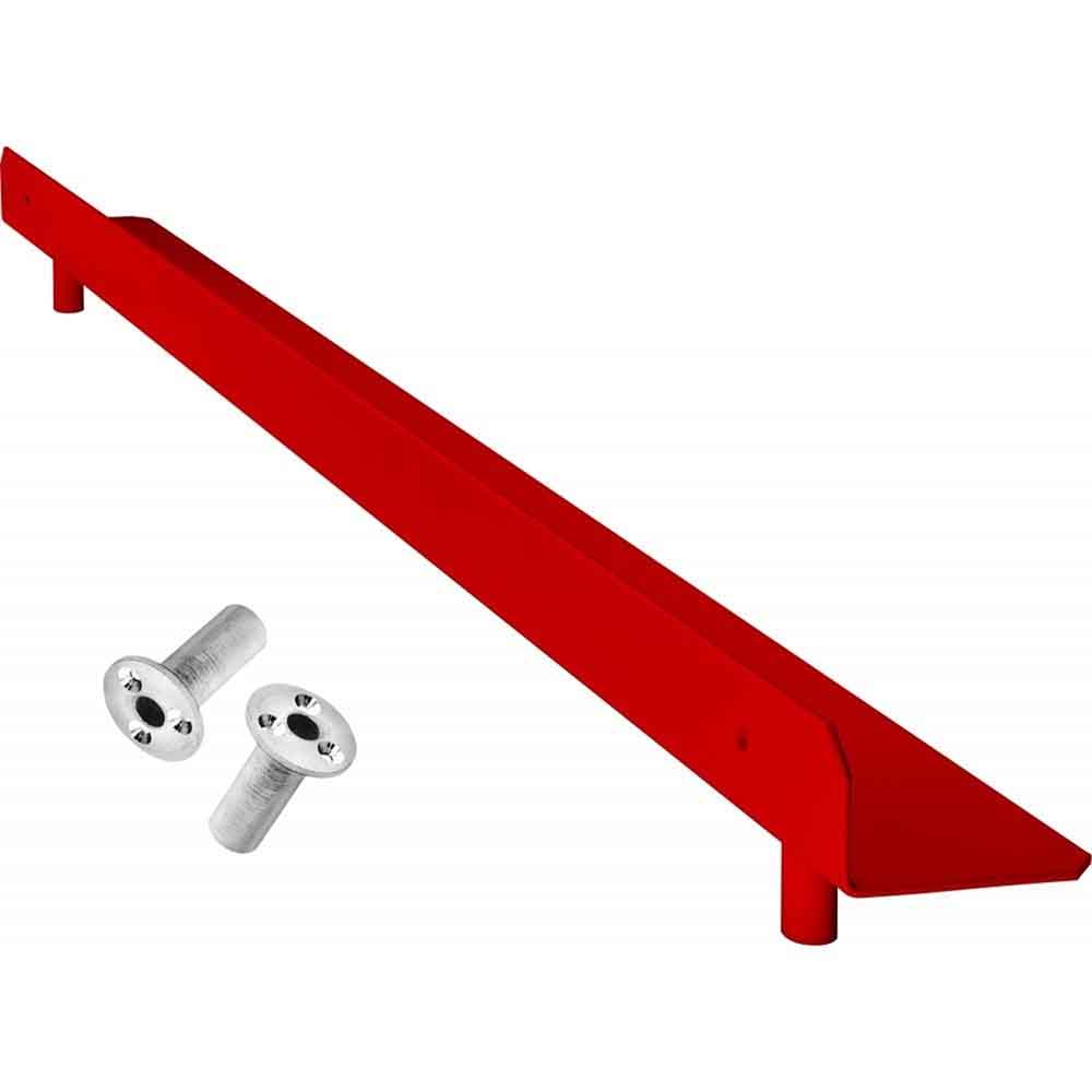 Mission Raised Steel Oche Con Herrajes Para Suelo Rojo