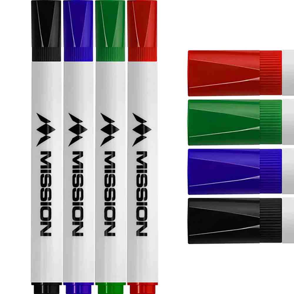 Rotulador Mission 4 Colores Dry Wipe 4 unit 