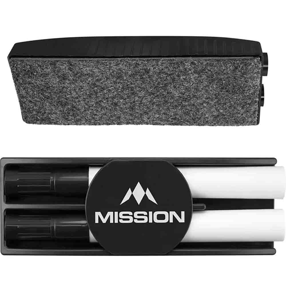 Borrador Mission Darts+ 2 Rotuladores Dry Wipe