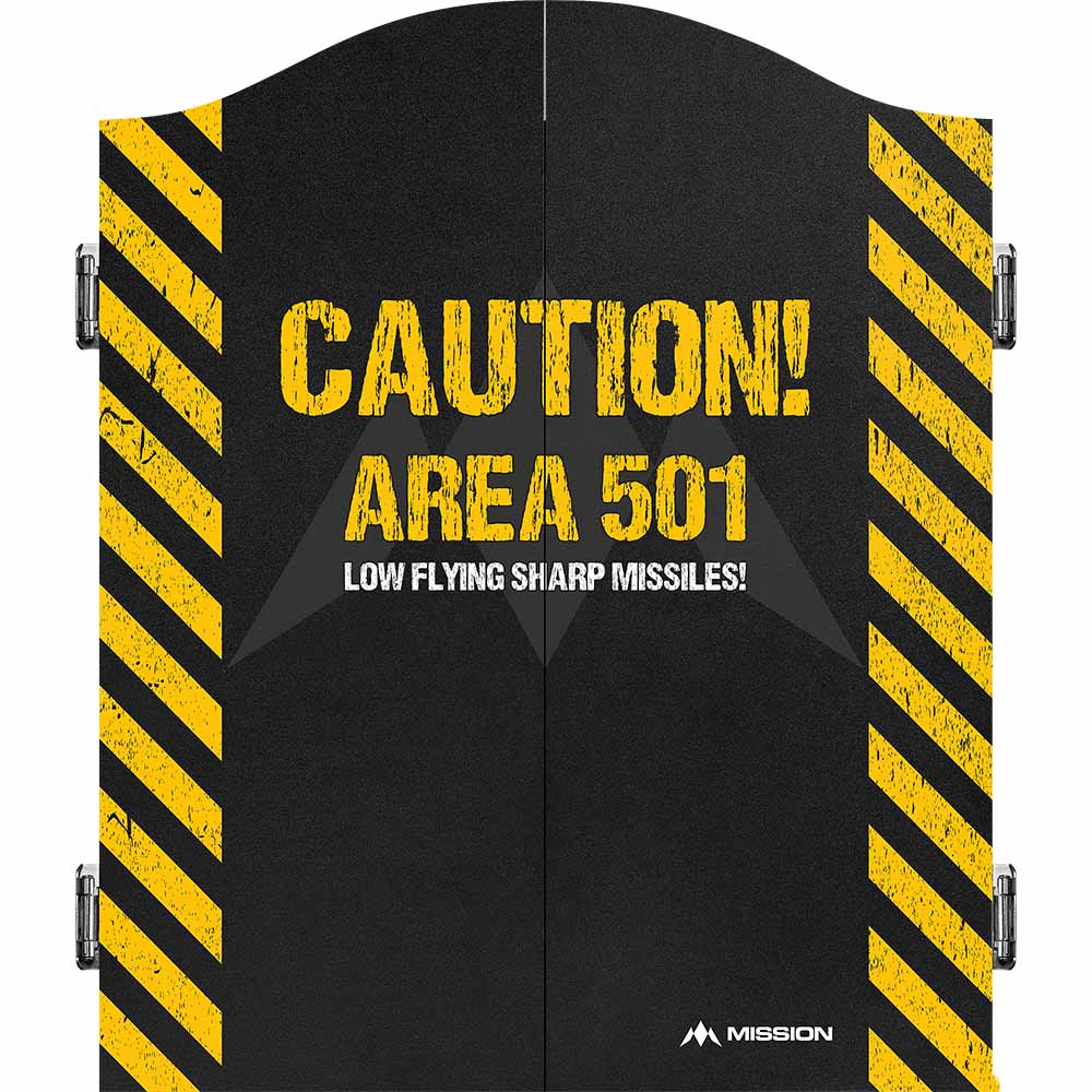 Armario Para Diana Convencional Mission Darts Area 501 Caution