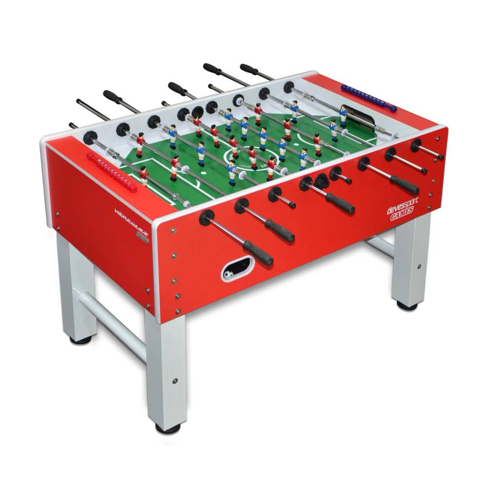 Futbolin Profesional Hércules Red Jugadores Clásicos de Metal 136x76x92 cm