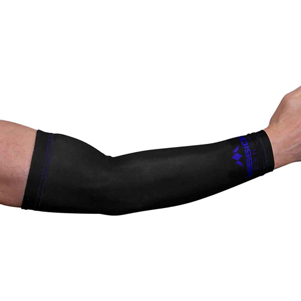 Manga Compresion Mission Logo Negro Azul XL