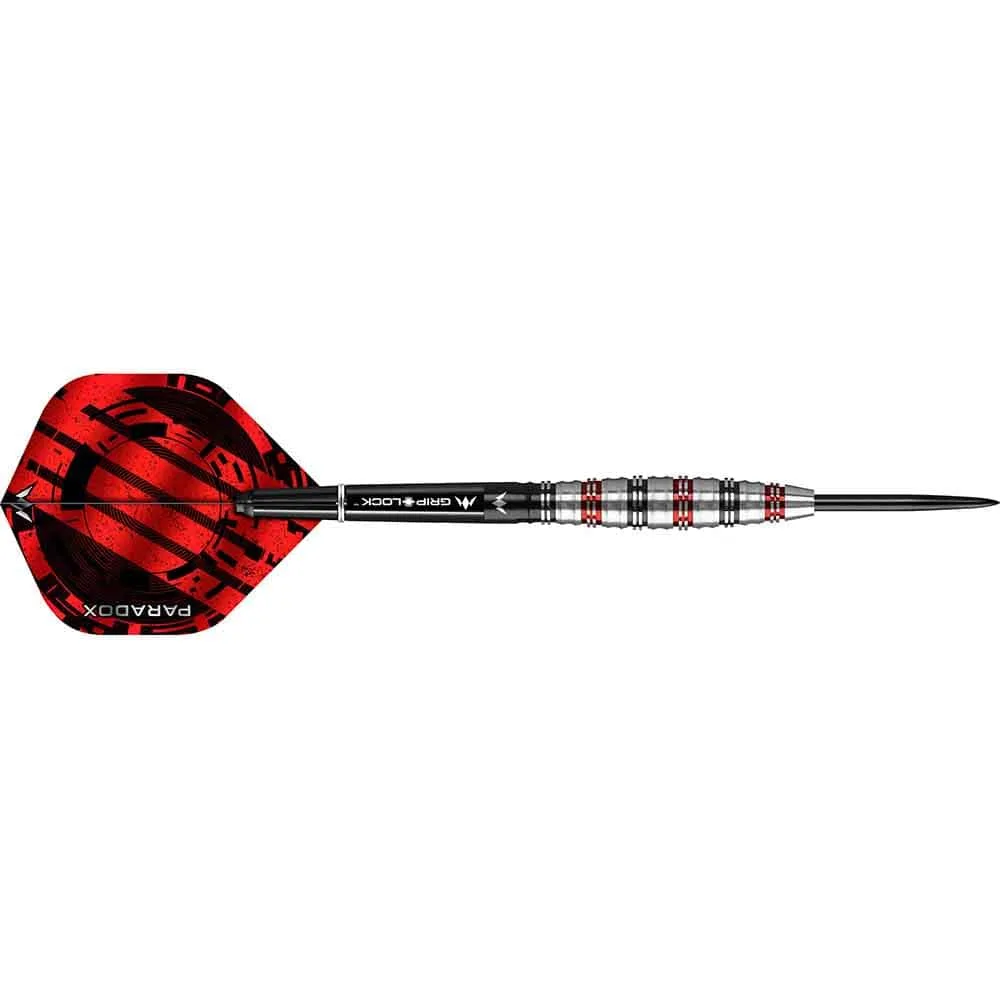 Dardos Mission Paradox M2 Curved Negro Rojo Electro 90% 26g