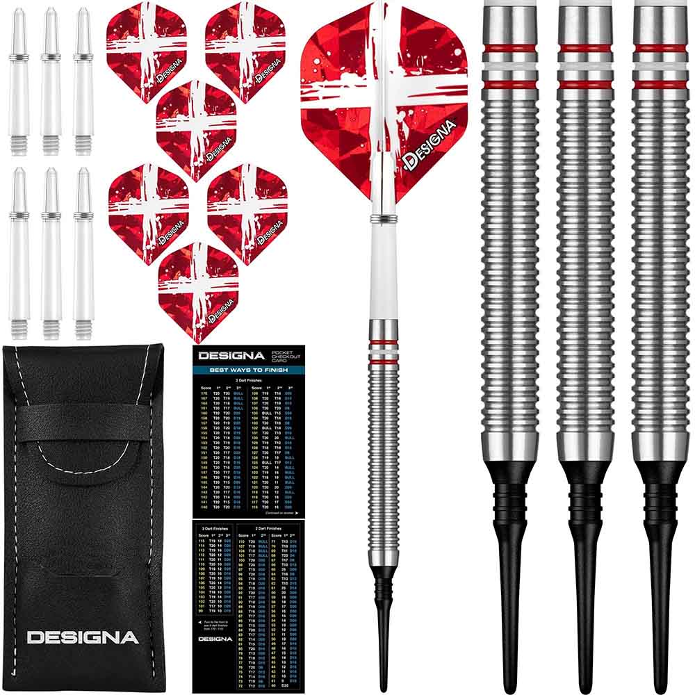 Dardos Designa Patriot X Darts Dinamarca 90% 20g