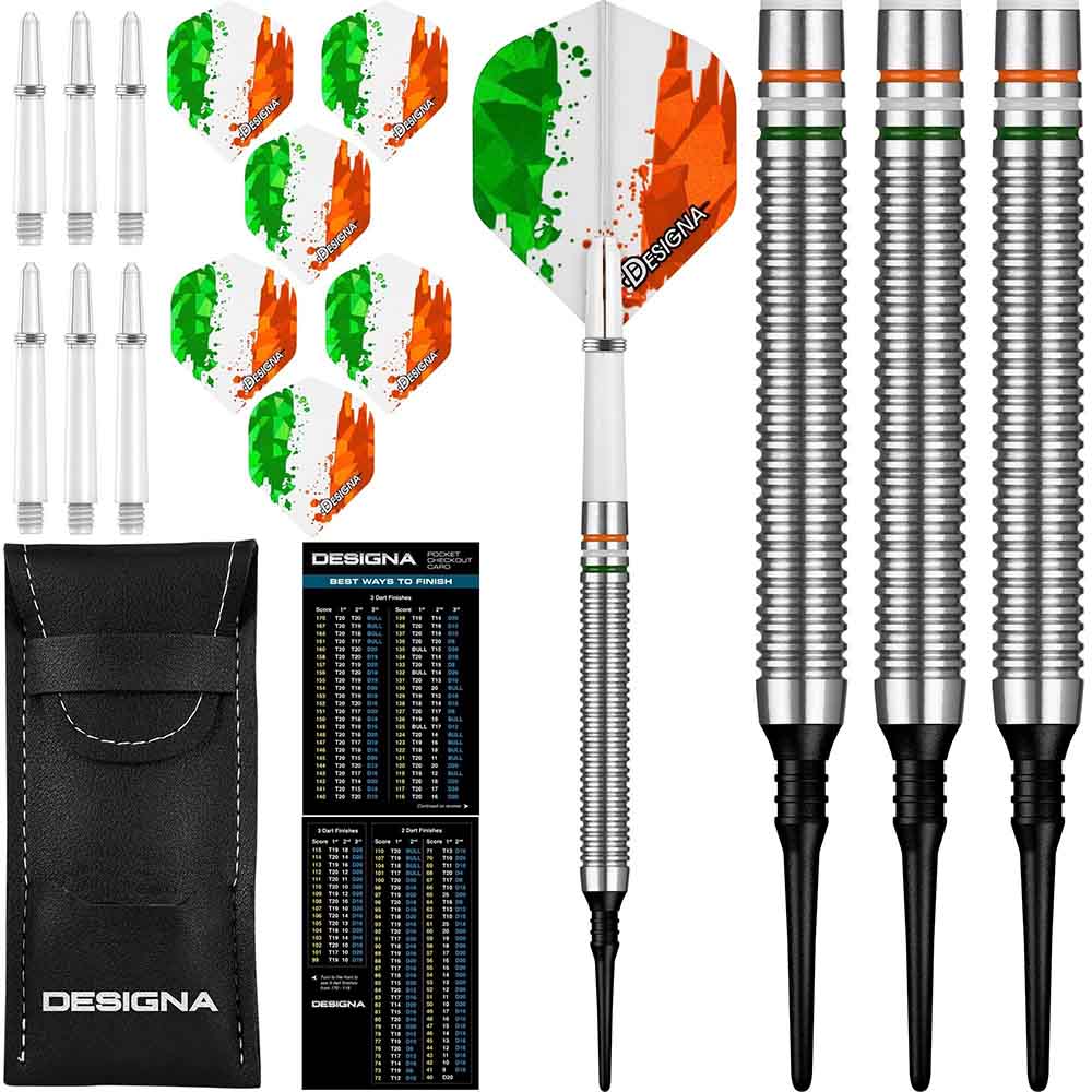 Dardos Designa Patriot X Darts Irlanda 90% 20g