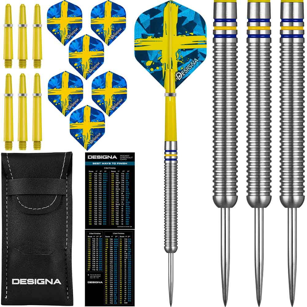 Dardos Designa Patriot X Darts Suecia 90% 24g