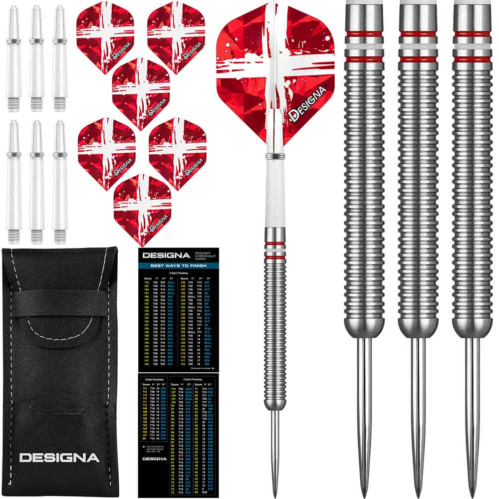 Dardos Designa Patriot X Darts Dinamarca 90% 24g