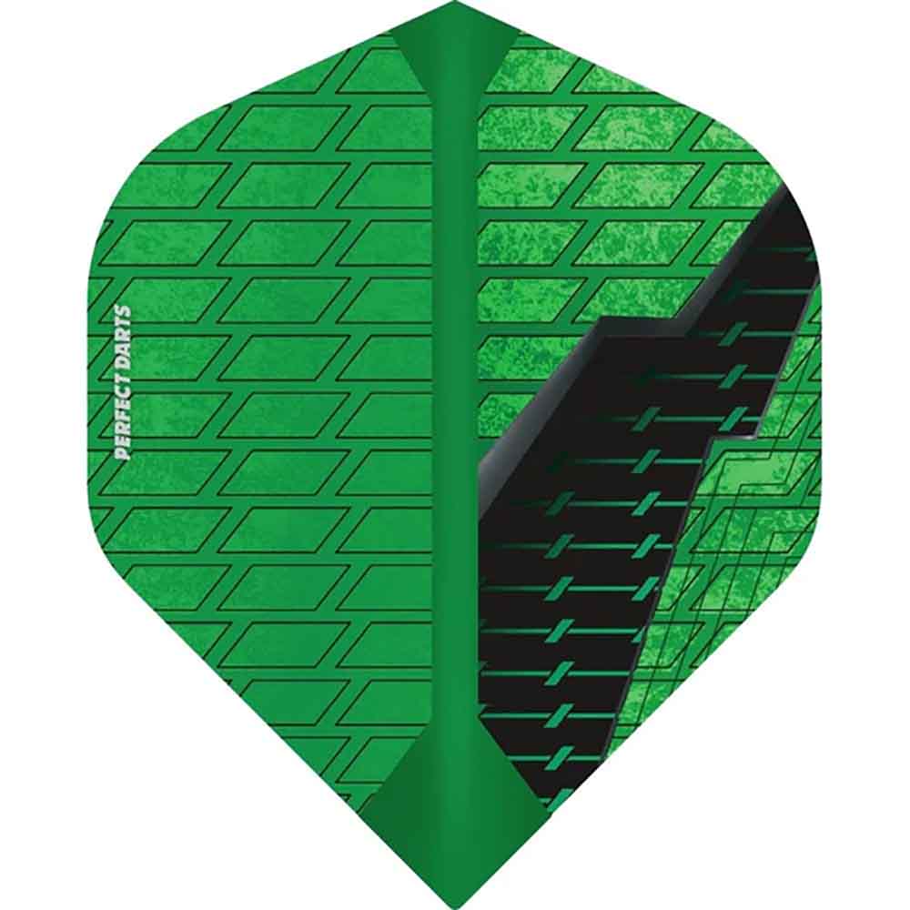 Plumas Perfect Darts Black Grenade No2 Std Verde