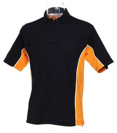 Polo Dardos Pro Negro y Naranja S