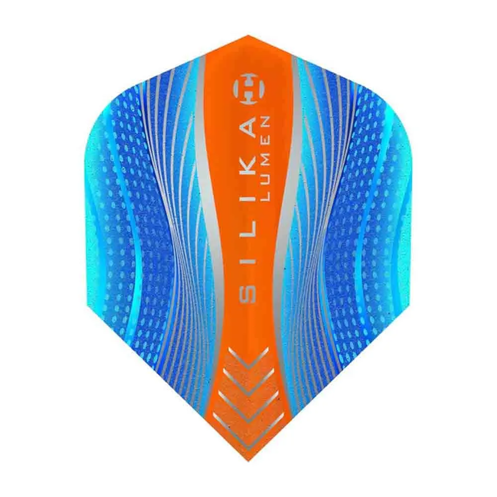 Plumas Harrows Darts Silika Lumen n6 Shape 5119 Cyan Orange