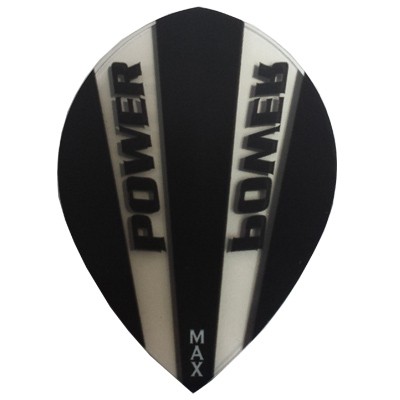 Plumas Power Max Oval Negra Transparente
