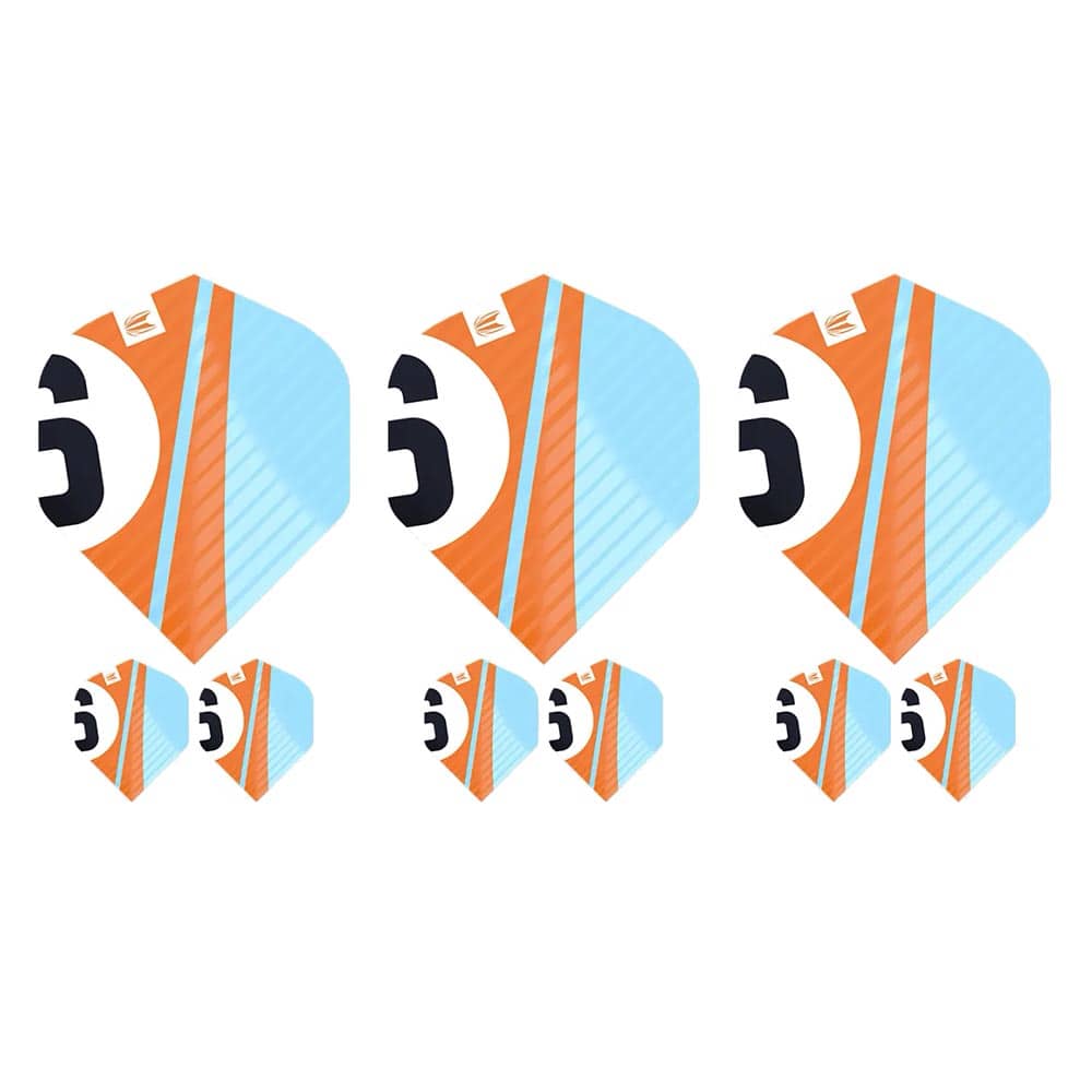 Plumas Target Chicane Pro.Ultra Orange Flights (3 Sets) No.2 Standard