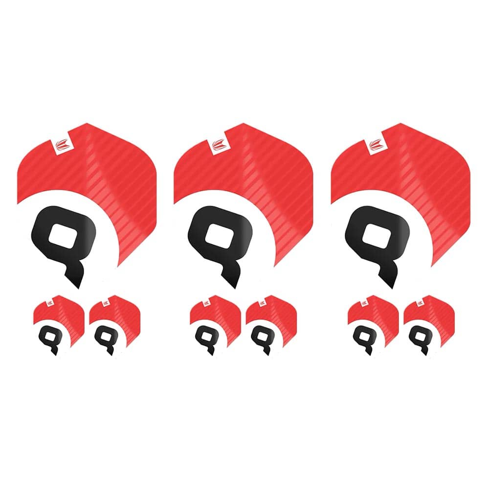 Plumas Target Chicane Pro.Ultra Red Flights (3 Sets) No.2 Standard
