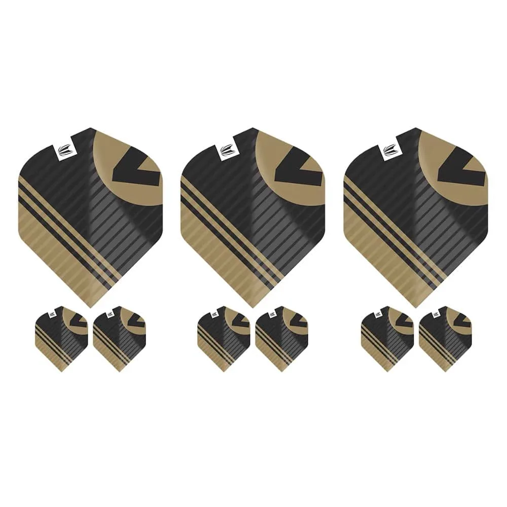 Plumas Target Chicane Pro.Ultra Black Flights (3 Sets) No.2 Standard