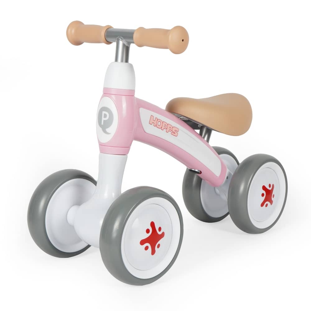 Correpasillos Qplay Hopps 4 Ruedas 50x23x40 cm Rosa