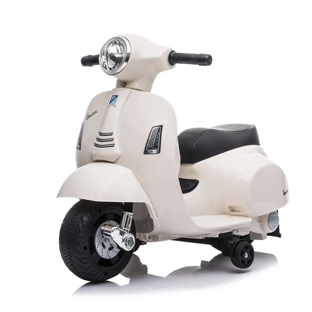 Mini Moto Vespa Eléctrica 6v Blanco