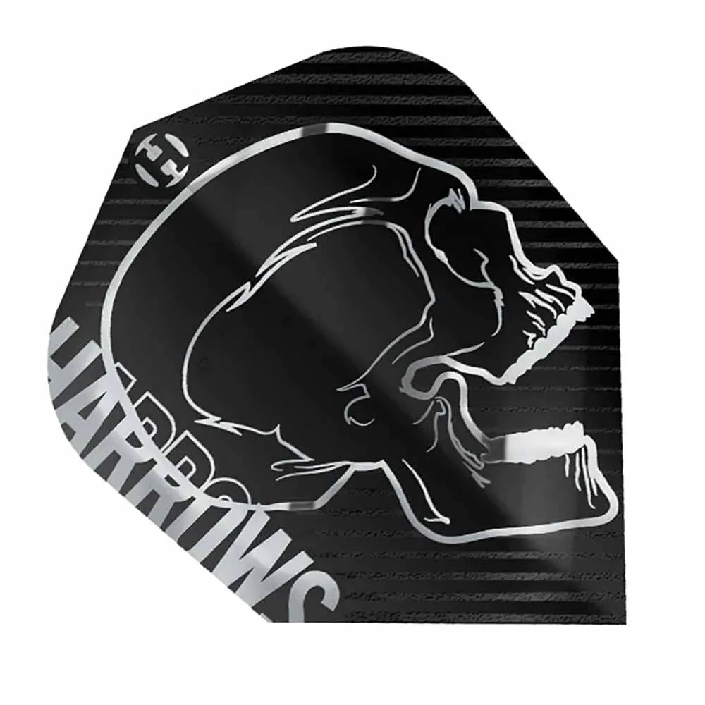 Plumas Harrows Darts Flights Rage Silver