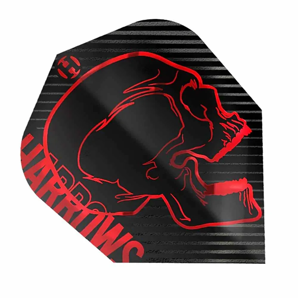 Plumas Harrows Darts Flights Rage Red