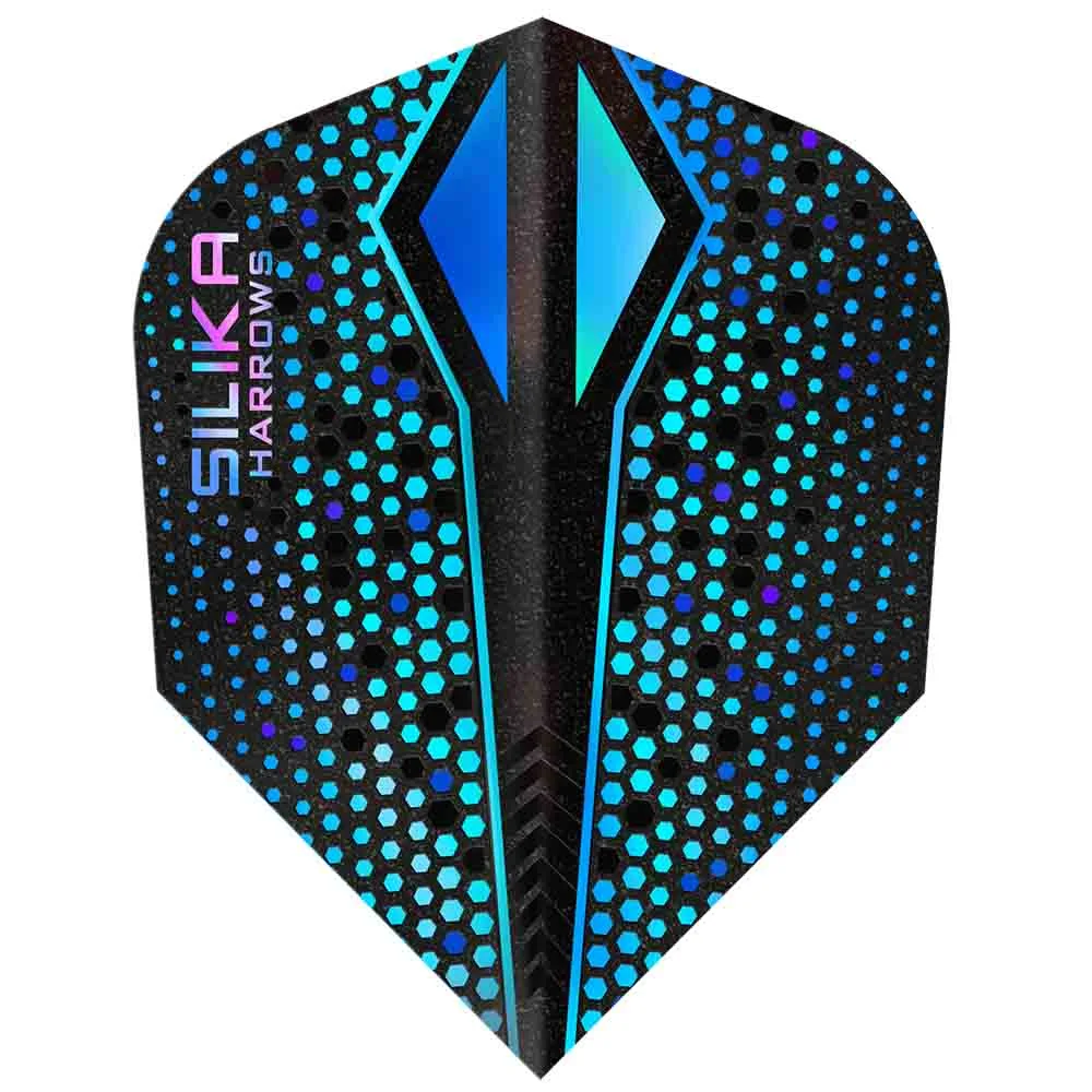 Plumas Harrows Darts Silika ColourShift Crystalline N6 X Blue