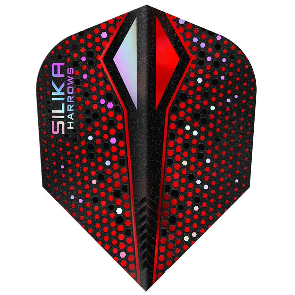 Plumas Harrows Darts Silika ColourShift Crystalline N6 X Red