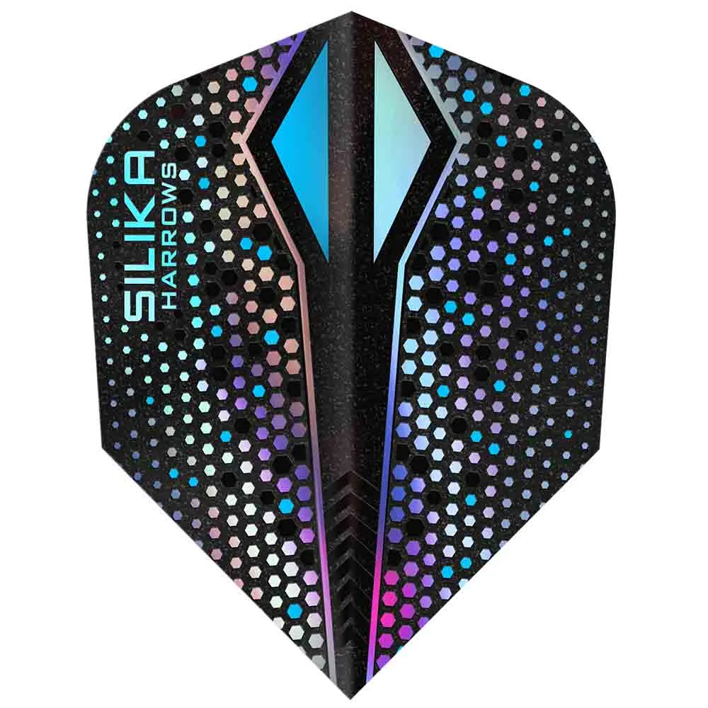 Plumas Harrows Darts Silika ColourShift Crystalline N6 X Silver