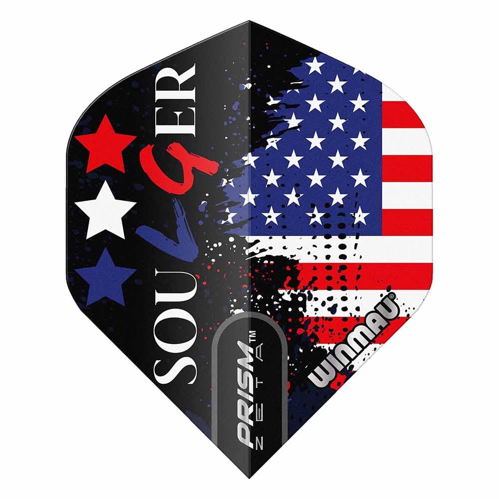 Plumas Winmau Darts Prism Zeta Soulger Flag Flight