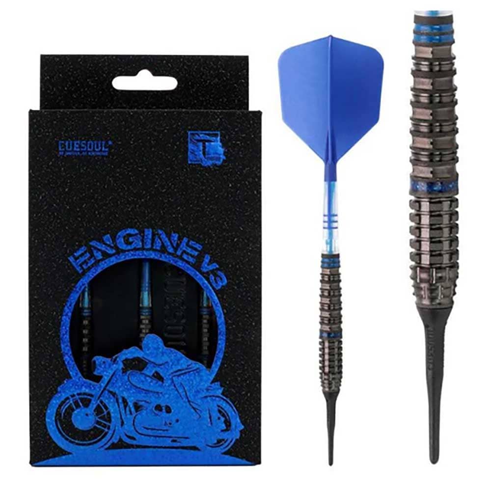 Dardos Cuesoul Engine V3 Blue Hope Soft tip 90% 18g