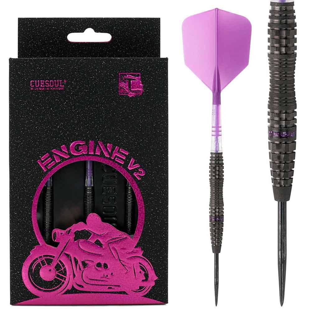 Dardos Cuesoul Engine V2 Purple Hope Steel Tip 90% 22g