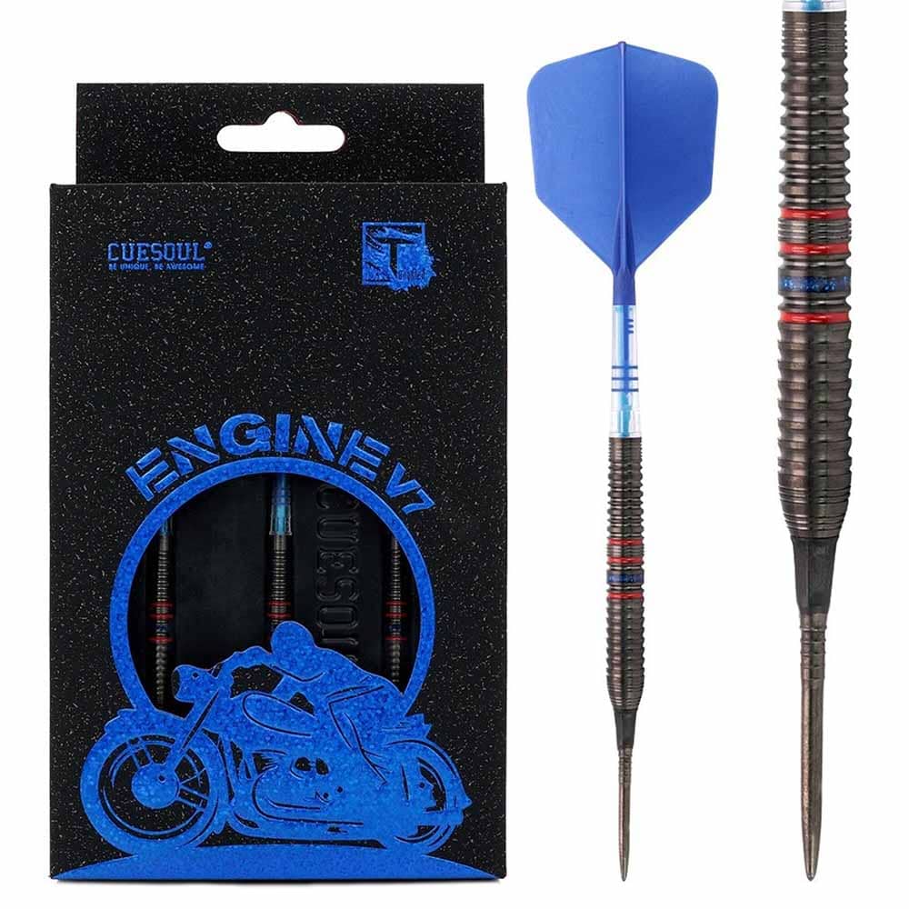 Dardos Cuesoul Engine V7 Blue Hope Soft tip Steel Tip 90% 19g