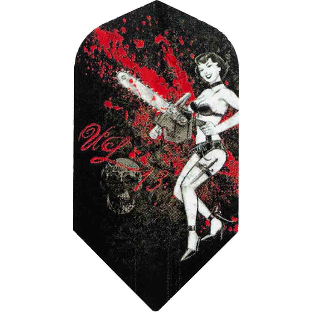 Plumas Designa Horror Show Slim Massacre Chainsaw 