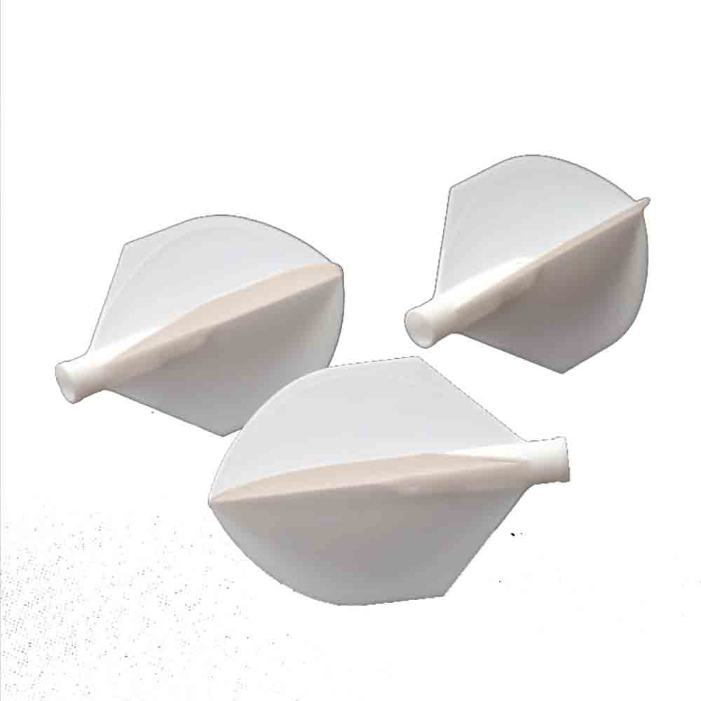 Plumas Flights Darts Cuesoul Tero AK4 Blanca Escudo 