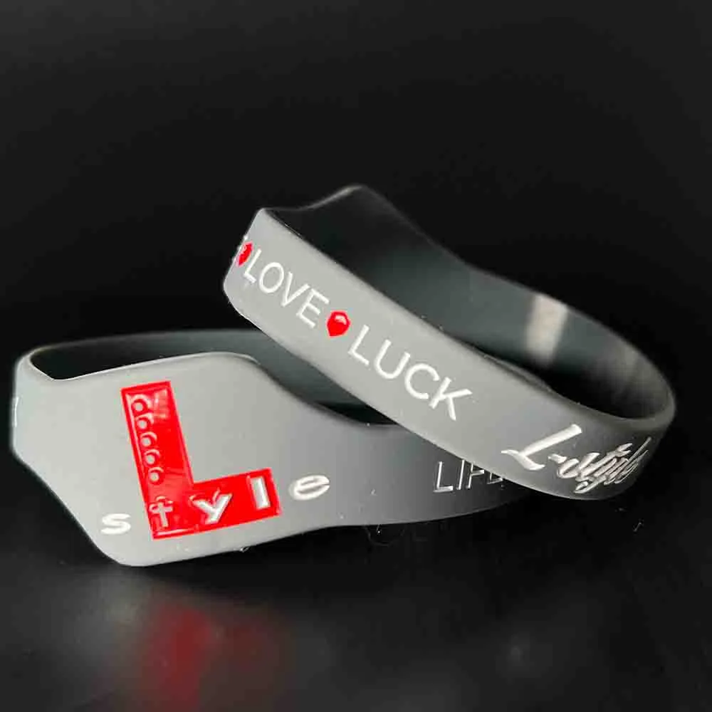 L-style Wristband Grey Pulsera