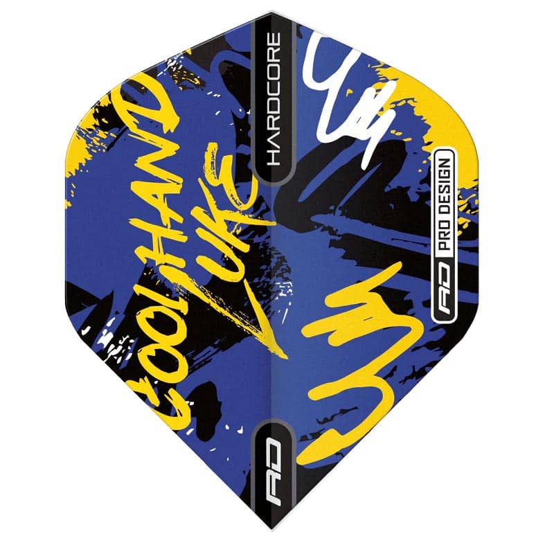 Plumas Flights Red Dragon Luke Humphries Graffiti Blue H/core 