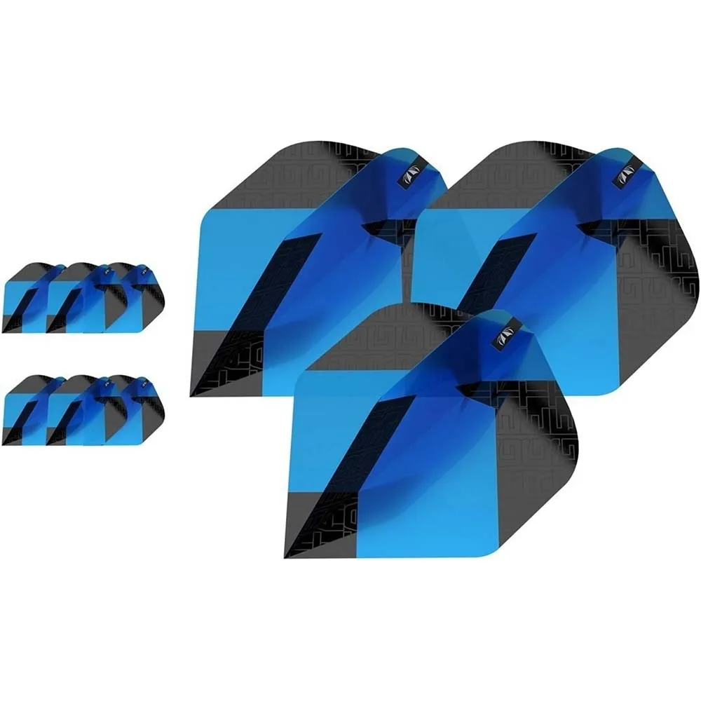 Flights Target Tag Black Blue (3 Sets) No2