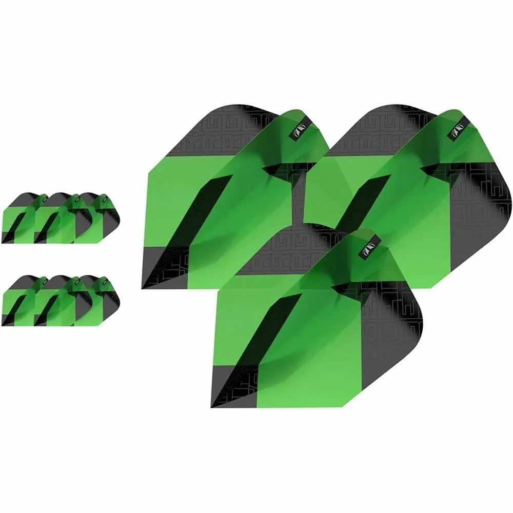 Plumas Target Tag Black Green (3 Sets) No6