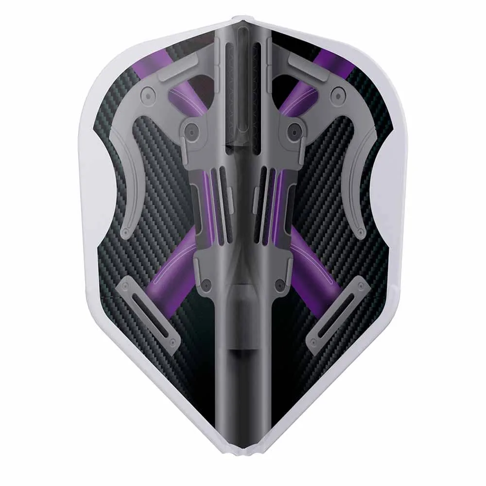 Ailettes Champagne Flights L-Style L3EZ Standard Mike Valentin V3 Blanc Transparent
