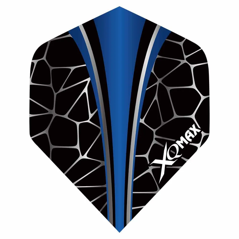 Plumas Flights XQMax Pet Darts Standard Blue Crackle