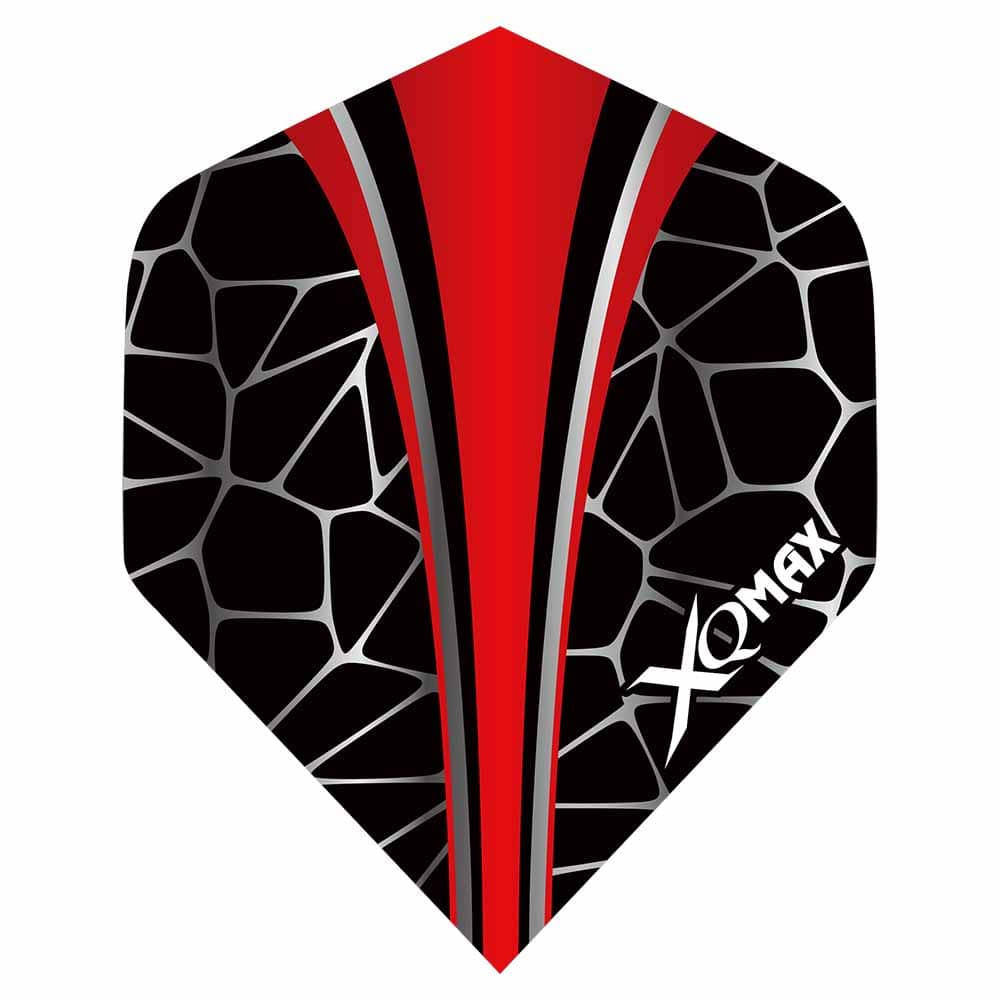 Plumas Flights XQMax Pet Darts Standard Red Crackle