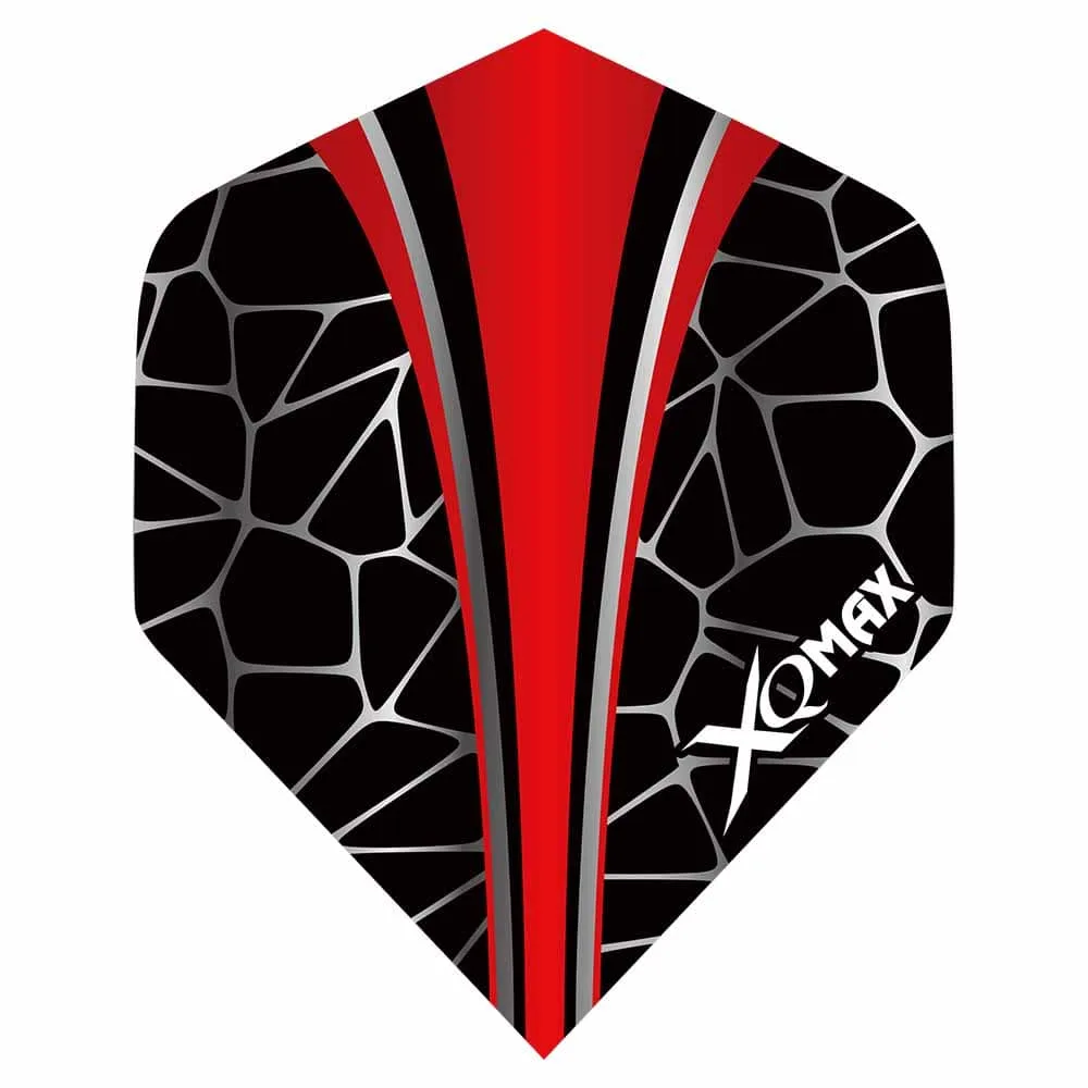 Plumas Flights XQMax Pet Darts Standard Red Crackle