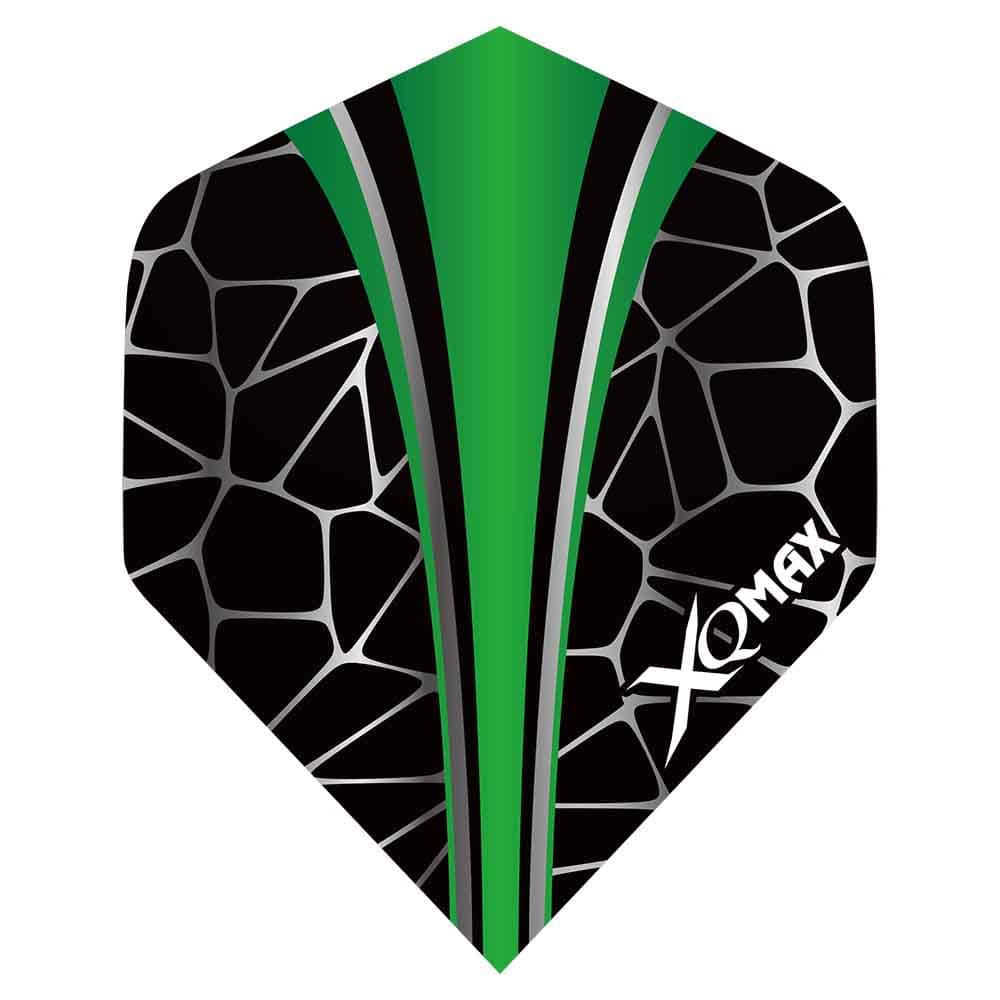 Plumas Flights XQMax Pet Darts Standard Green Crackle