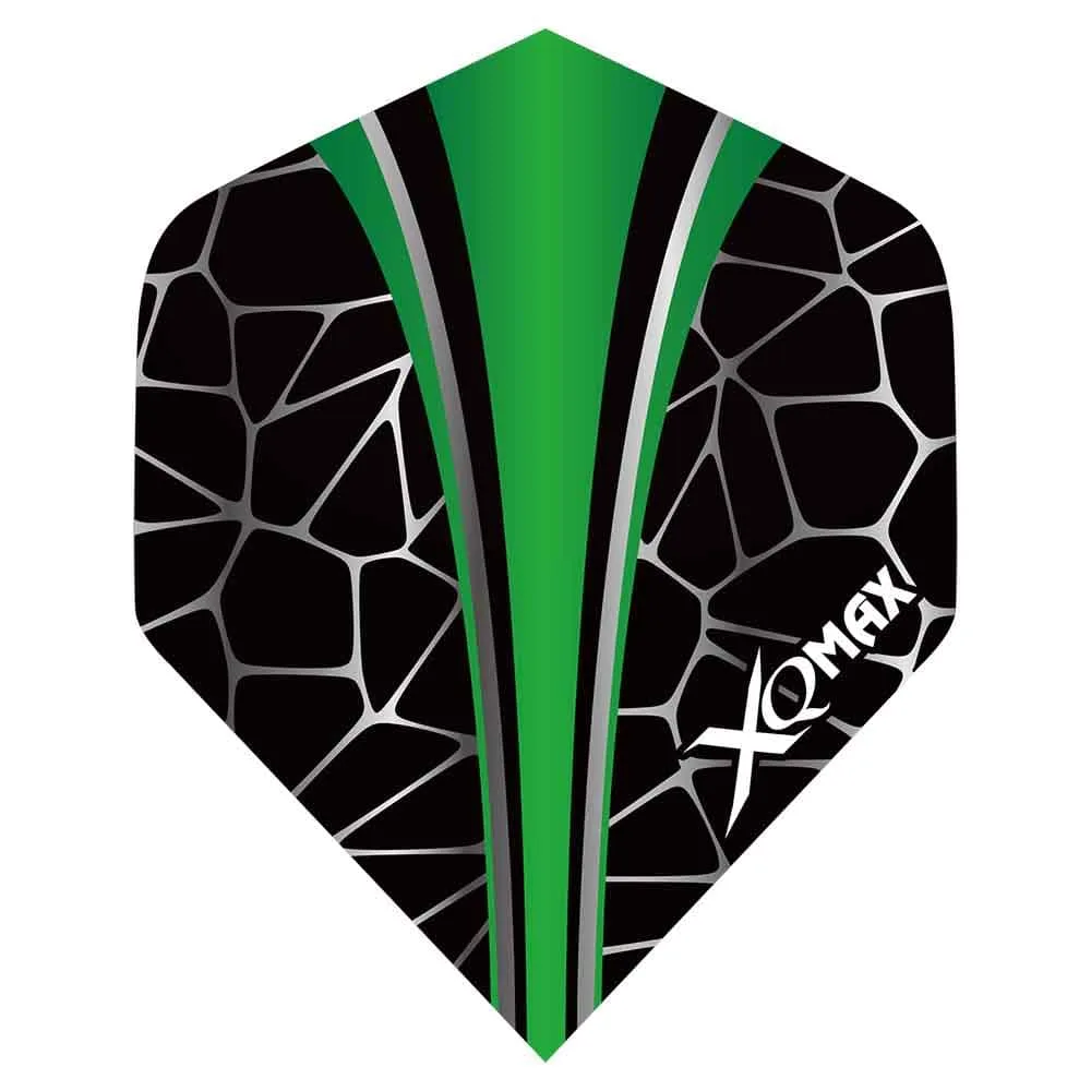 Plumas Flights XQMax Pet Darts Standard Green Crackle