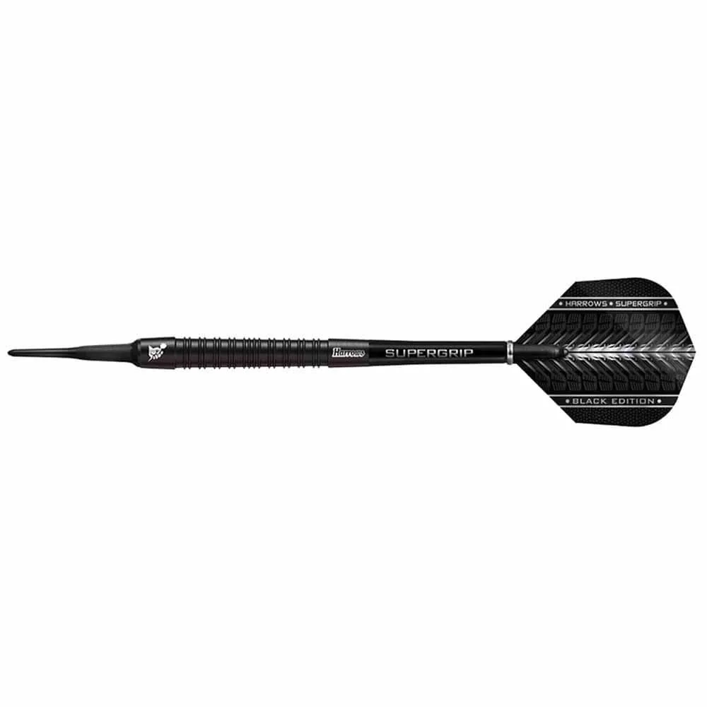 Dardos Harrows Darts SuperGrip Black 18gr 90%