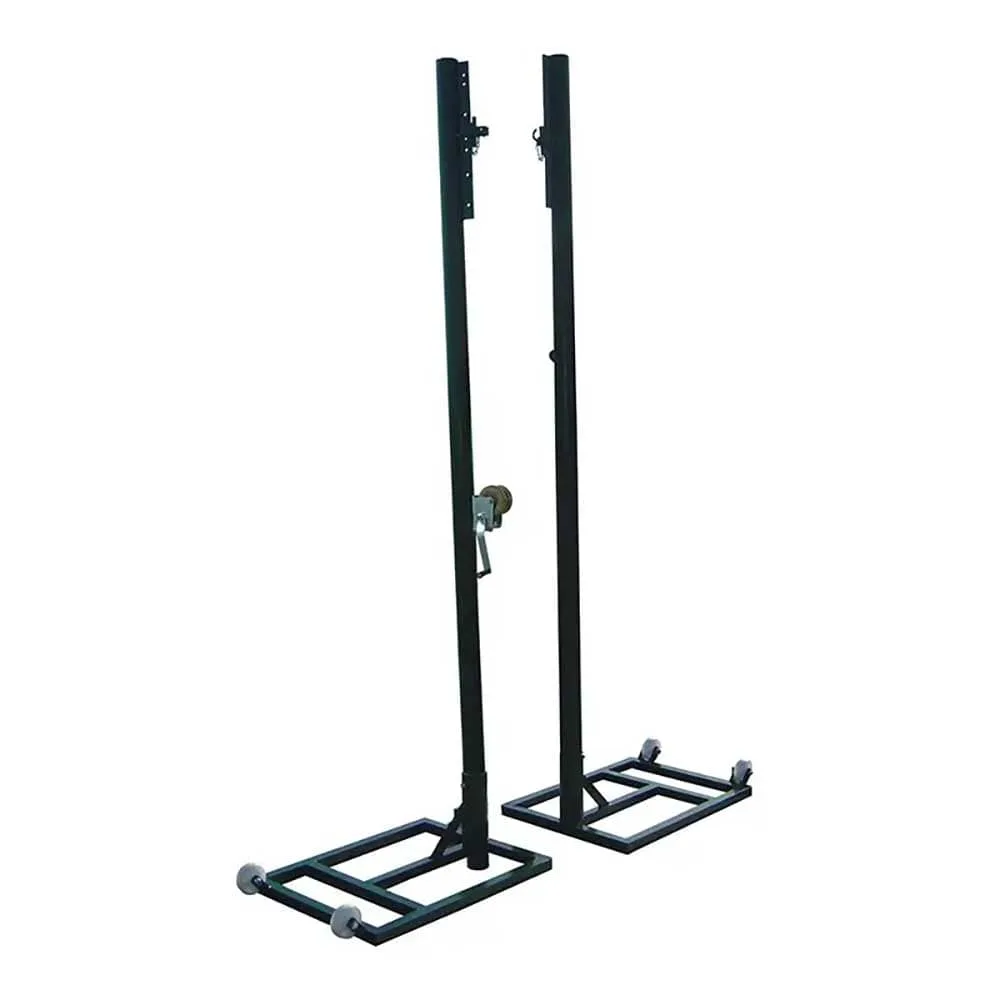 Juego Postes Voleibol Metalicos 80mm Transladables