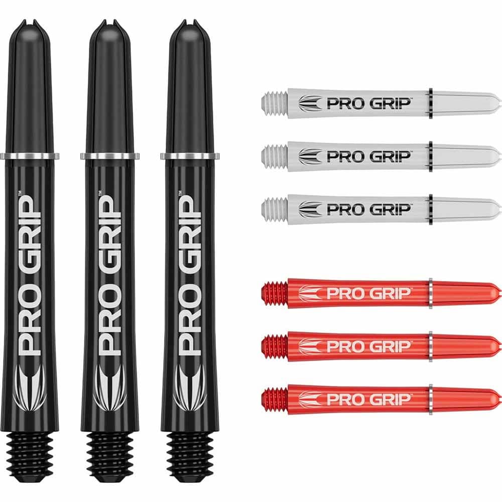 Cañas Target Pro Grip Shaft Int 3 sets Negro-Blanco-Rojo (41mm)