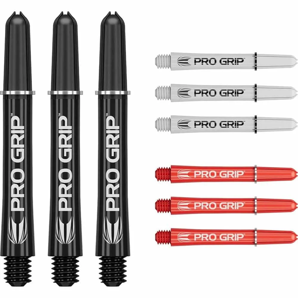 Cañas Target Pro Grip Shaft Int 3 sets Negro-Blanco-Rojo (41mm)
