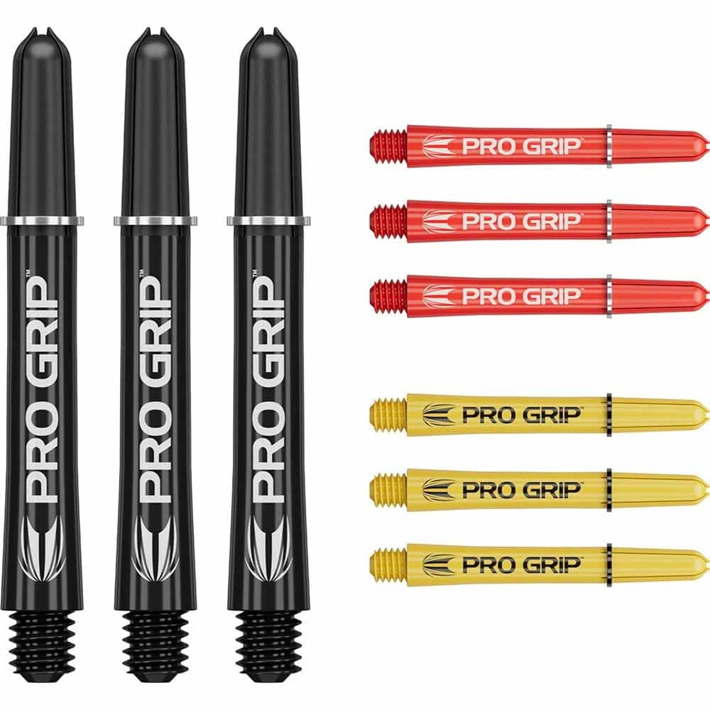 Cañas Target Pro Grip Shaft Int 3 sets Negro-amarillo-Rojo(41mm)