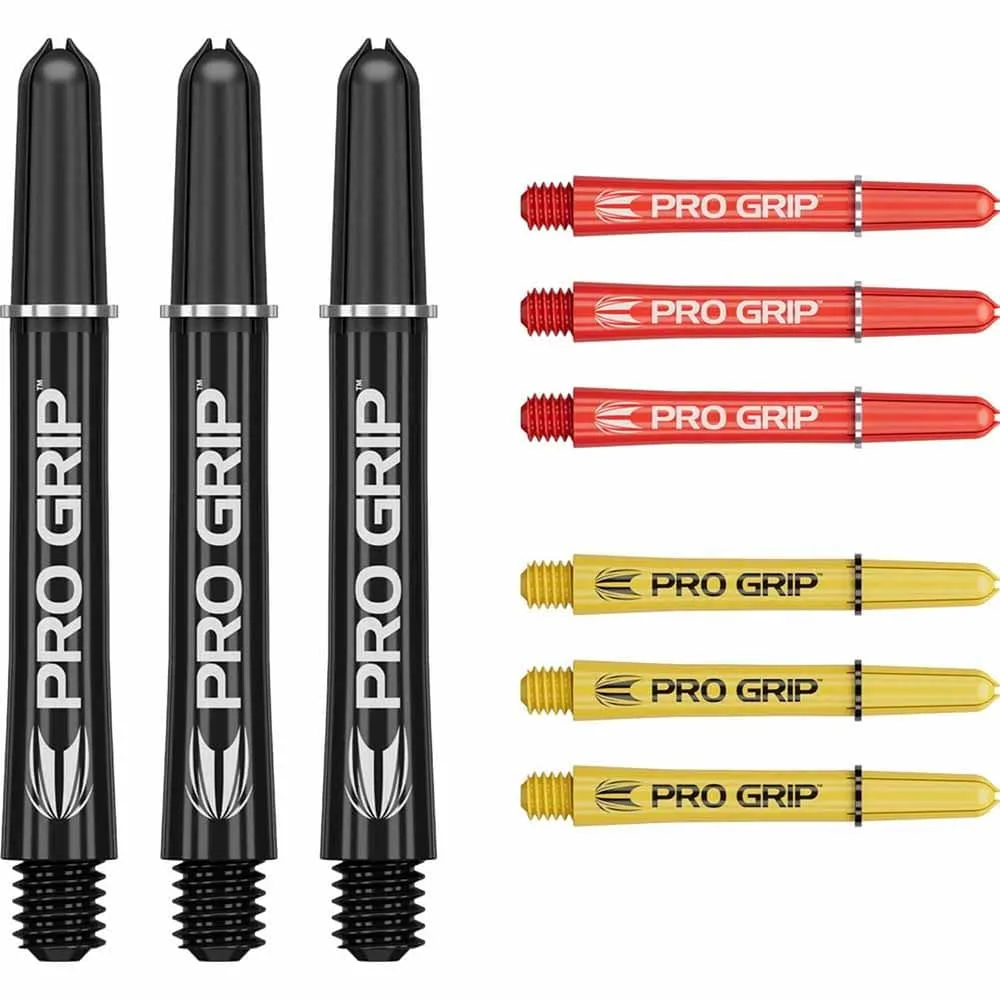 Cañas Target Pro Grip Shaft Int 3 sets Negro-amarillo-Rojo(41mm)
