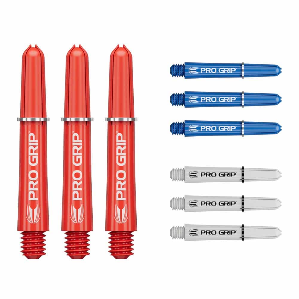 Cañas Target Pro Grip Shaft Med 3 sets Rojo-Azul-Blanco (48mm)