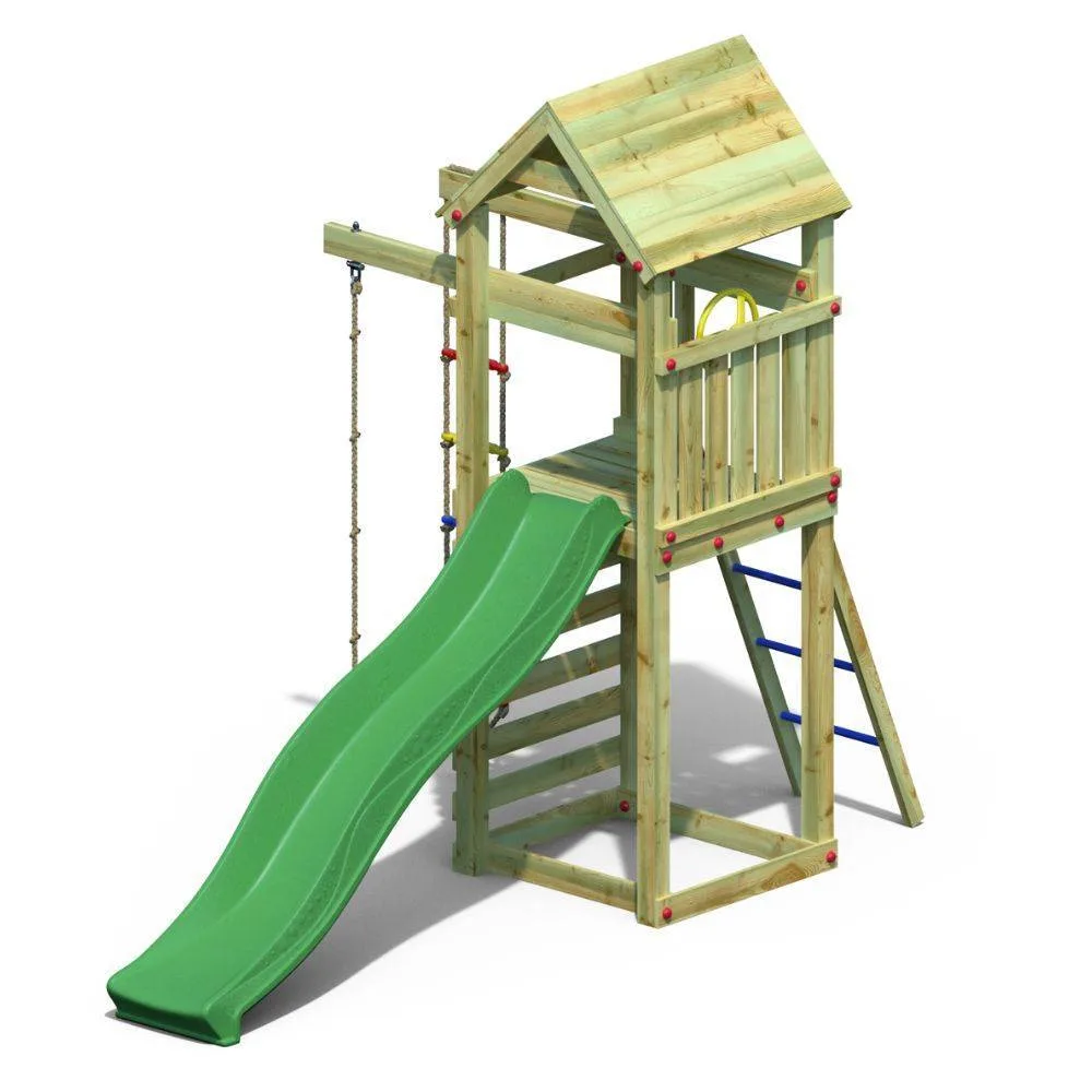 Fungoo Gaia TL Parque infantil de jardín de madera con tobogán